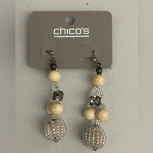 NWT Chico’s bead drop earrings